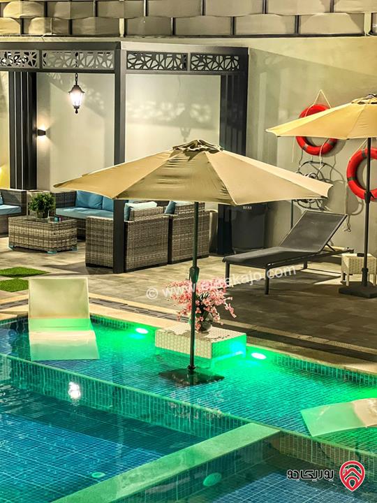 مزرعة وشاليه MOON VILLA للايجار اليومي في البحر الميت - الرامة 