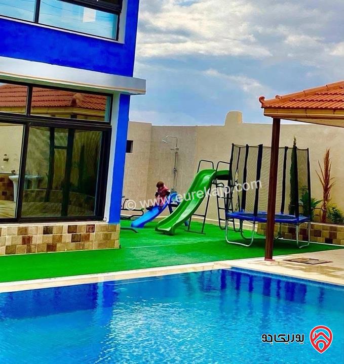 مزرعة مساحة الأرض 513م والبناء 154م للبيع في البحر الميت منطقة الغور شميساني 