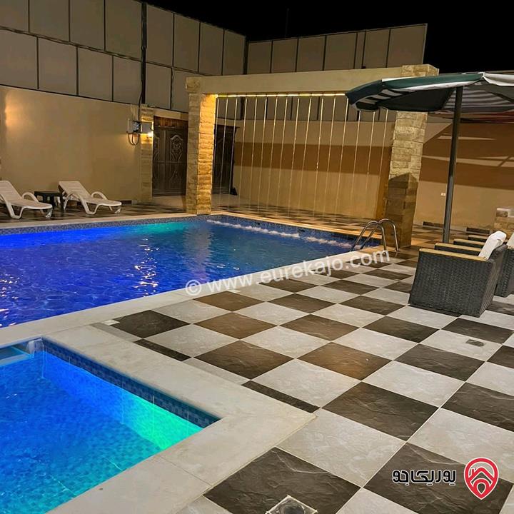 مزرعة مكونة من شاليهات إثنين متلاصقين على أرض 546م للبيع في البحر الميت - جوفة الكفرين