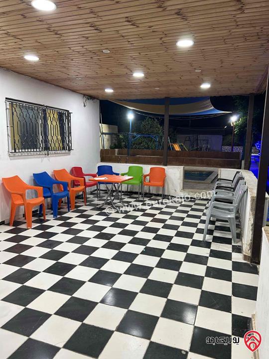 مزرعة وشاليه للايجار اليومي في الرصيفة مقابل القرية العالمية للحيوان