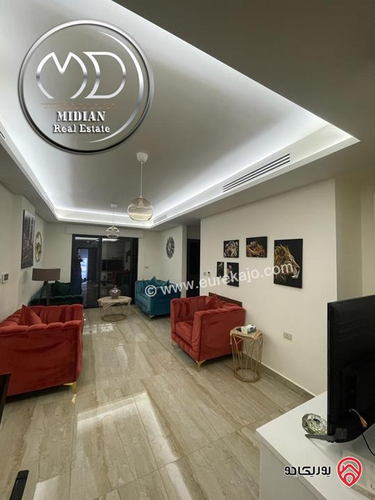 شقق مفروشة للايجار في عمان - ام السماق مساحات 100م & 140م تشطيبات وديكورات فندقية فرش فاخر بأسعار مميزة