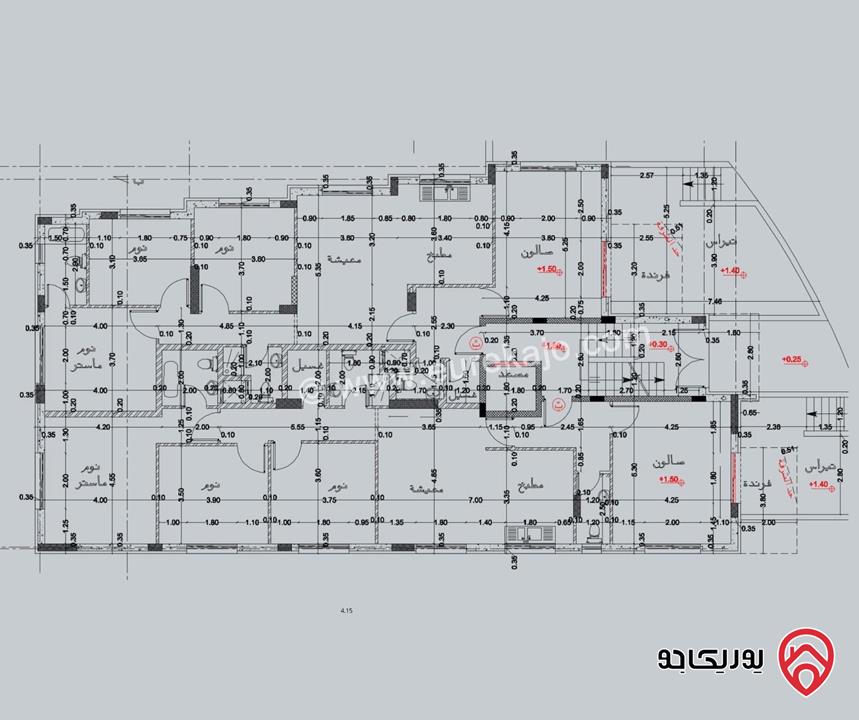 شقة طابق ثاني مساحة 150م للبيع في عمان - البنيات منطقة فلل مميزة جدا