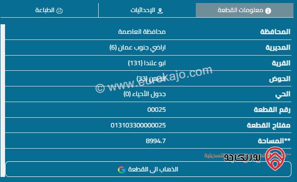 قطعة أرض مساحة 400م مشتركة للبيع في صالحية العابد