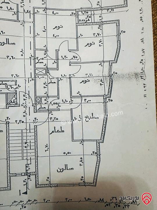 شقة طابق أول مساحة 130م للبيع في عمان - ابو نصير بسعر مناسب جداً 