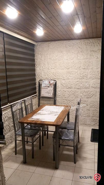 شقة مفروشة سوبر ديلوكس مساحة 120م داخلي و 100م خارجي للايجار في عمان - الجاردنز 