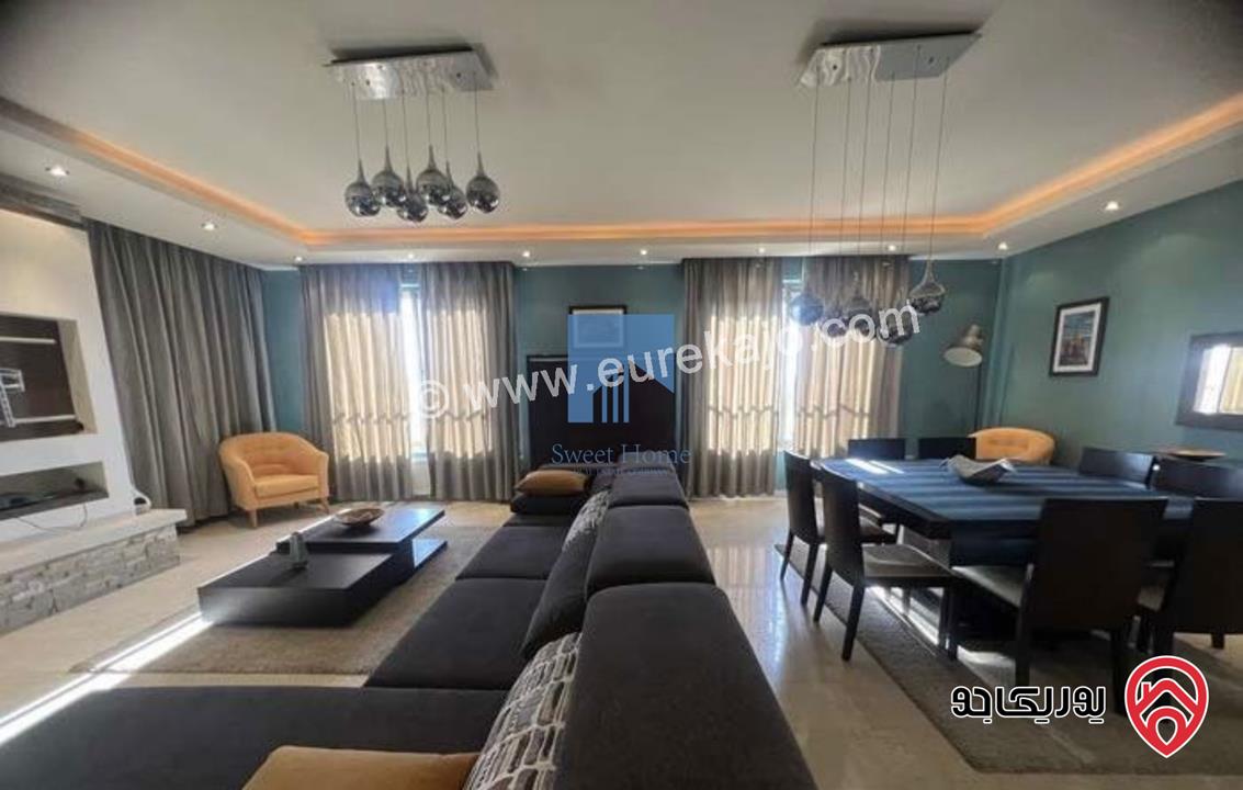 شقة مفروشة فاخرة للبيع في عمان - الجندويل طابق ثالث 185م تشطيب سوبر ديلوكس