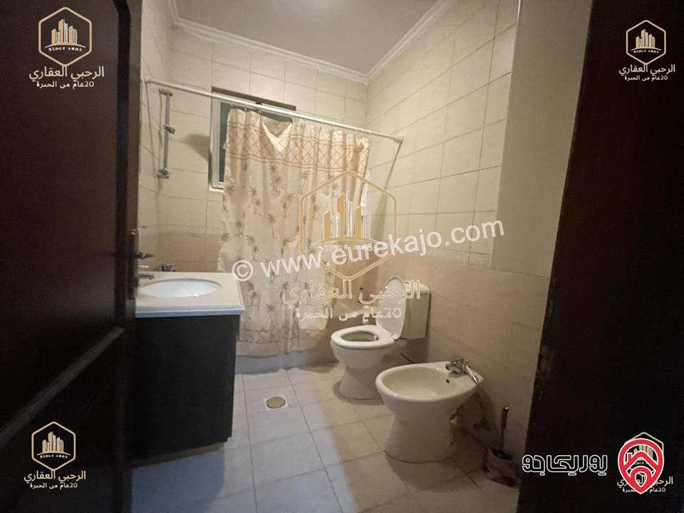 شقة مفروشة ارضية مساحة 240م داخلي و 100م خارجي للايجار في عمان - ضاحية الرشيد 