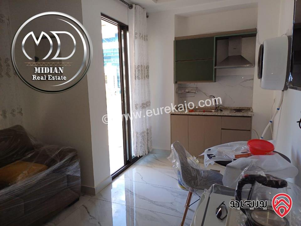 شقق و استديوهات مفروشة للايجار في عمان - الشميساني تشطيبات و ديكورات فندقية فرش فاخر اطلالة جميلة