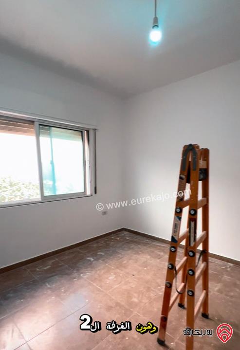 شقة فارغة طابق ارضي مساحة 130م داخلي و 70م خارجي للايجار في عمان - ضاحية الياسمين 