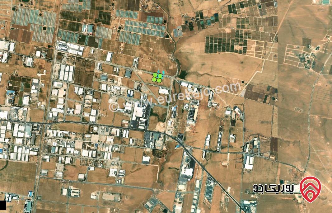 ارض صناعات متوسطة مساحة 4 دونم للبيع من اراضي جنوب عمان القسطل شرقي الخط
