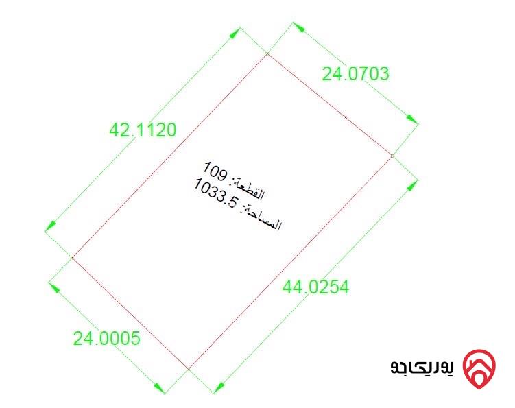 للإيجار والإستثمار: قطعتا أرض تجاريتين متميزتين المساحة الإجمالية: 1982 م² في إربد - شارع البتراء
