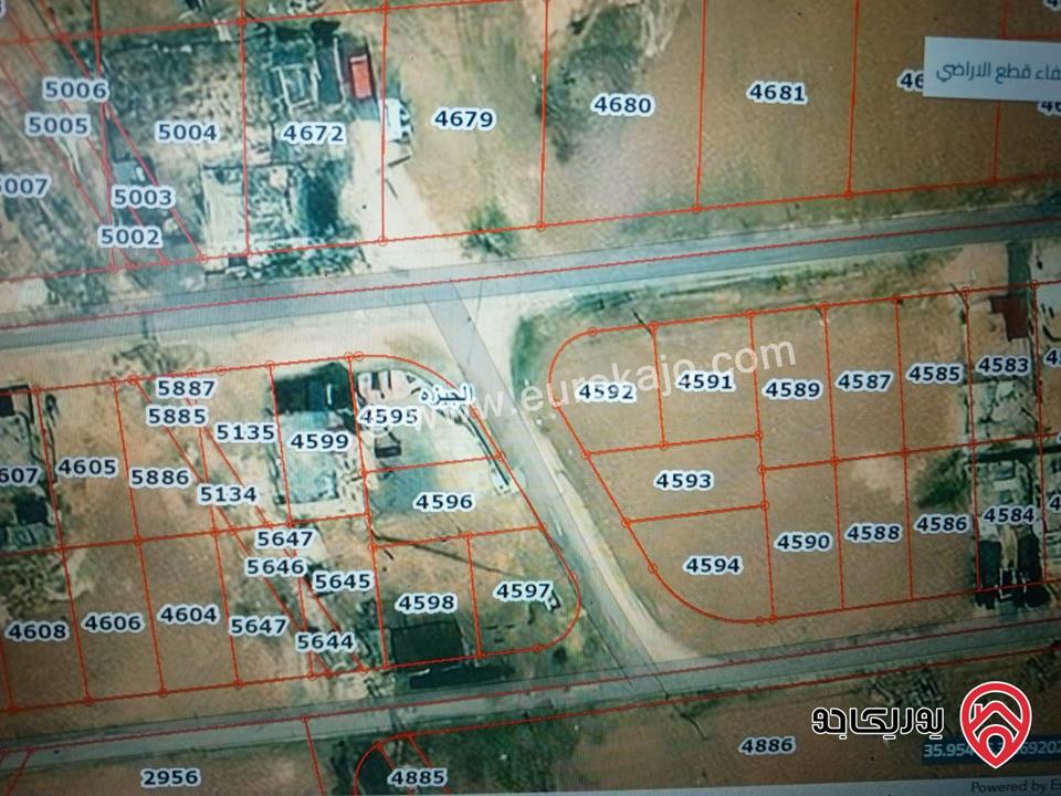 أرض سكنية مساحة 413م للبيع من أراضي جنوب عمان - الجيزة