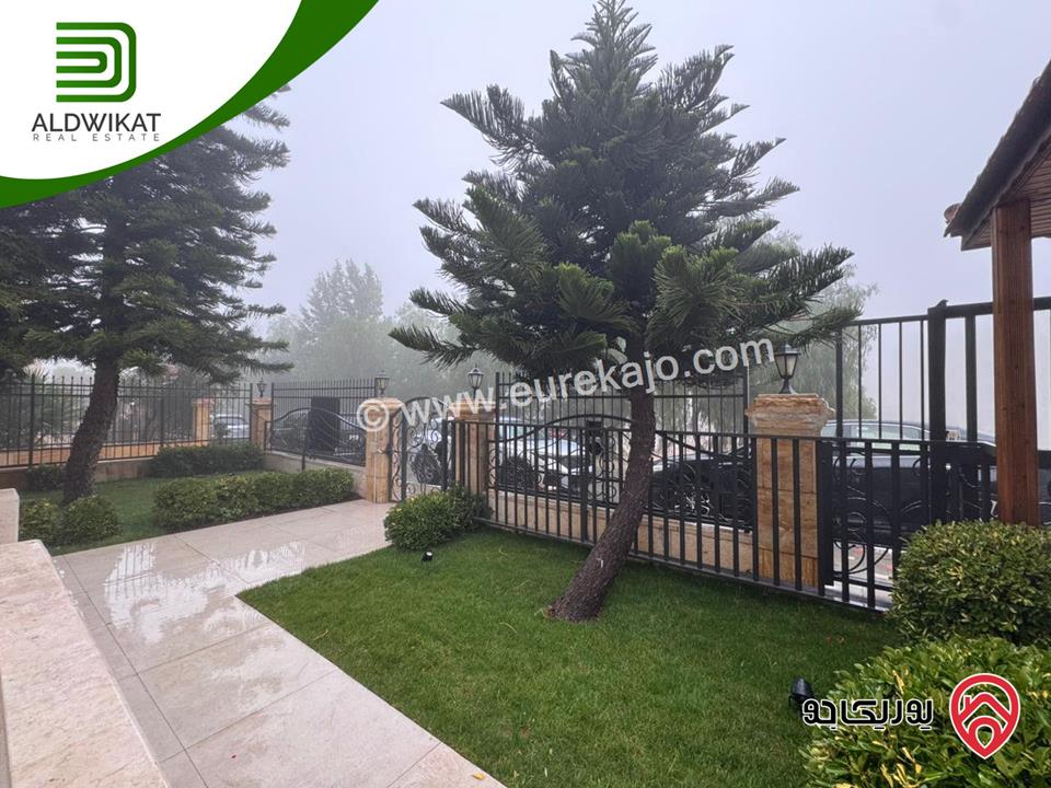 شقة فاخره ارضية للايجار في عمان - دير غبار مساحة البناء 280م ومساحة الحديقة 100م والترس 150م موقع مميز تصلح للسفارات والهيئات الدبلوماسية