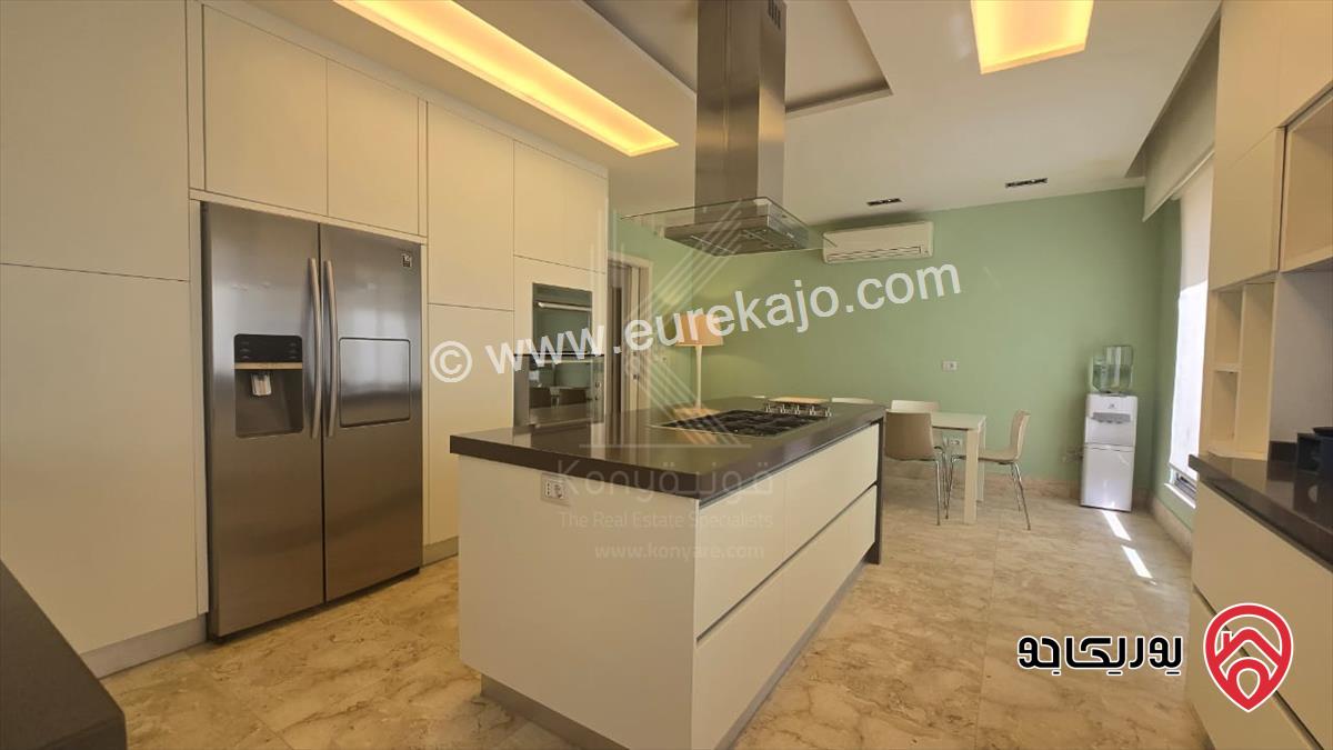 شقة مفروشة فاخرة دوبلكس مساحة 230م داخلي و 60م خارجي للايجار في عمان - الدوار الرابع