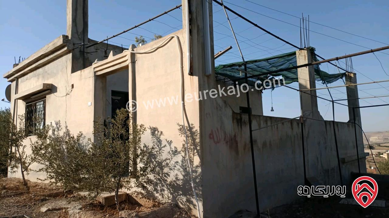 مزرعة مساحة الأرض 4 دونم و 214م والبناء 40م للبيع في الزرقاء - صروت 