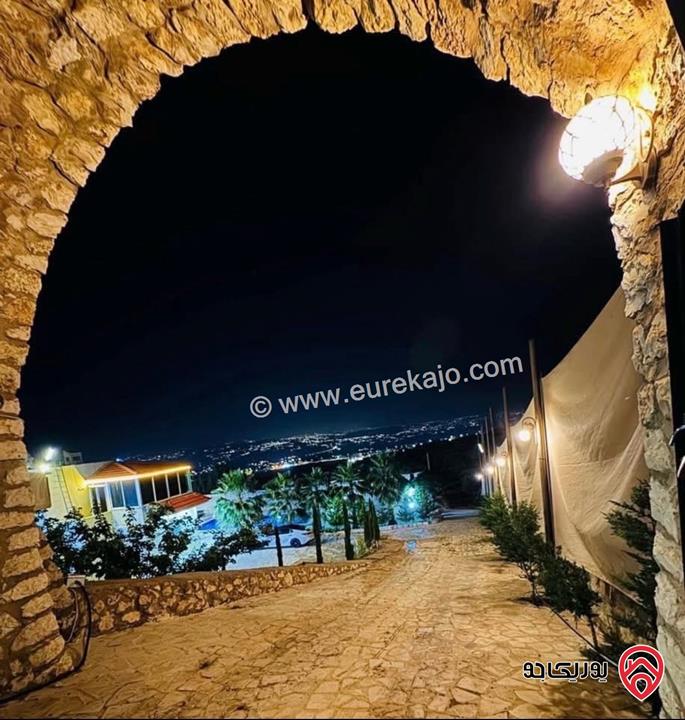 شاليه ومزرعة مساحة الأرض 3 دونم و 404م والبناء 150م للبيع في جرش