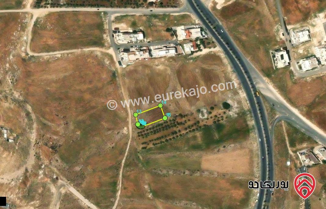 قطعة ارض مساحتها 989 متر للبيع من أراضي غرب عمان منطقة مطلة وراقية وهادئة جدا ومنطقة فلل جديدة 