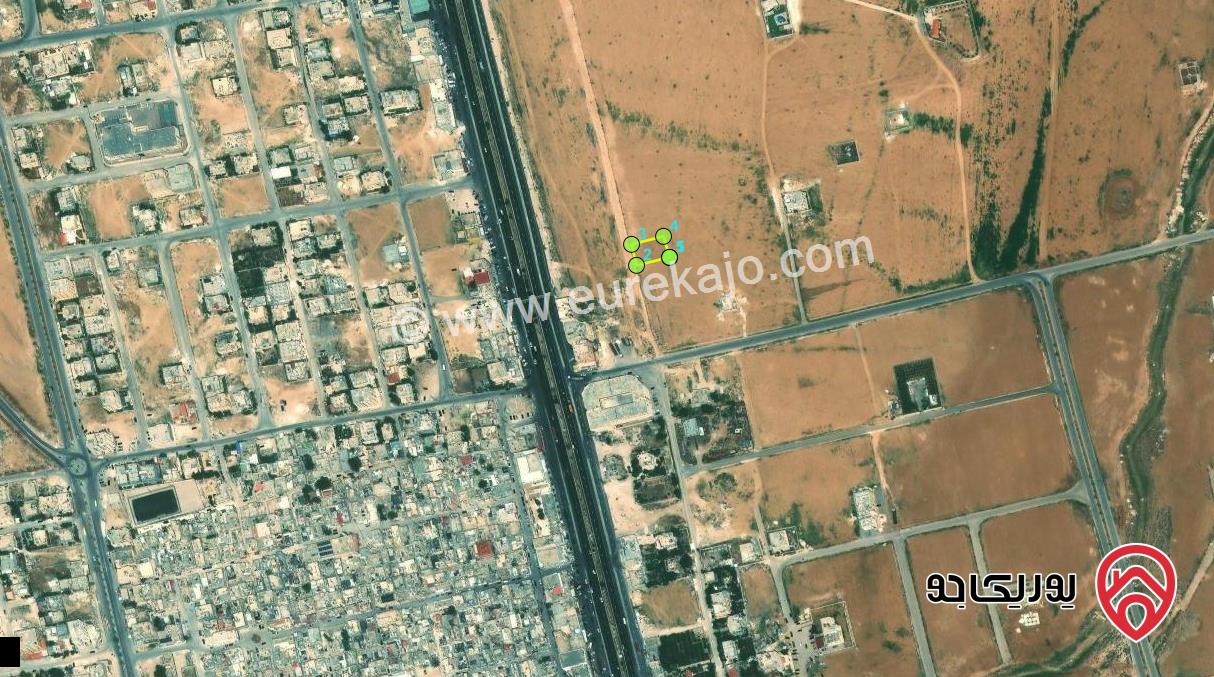 ارض مساحة 743م للبيع من اراضي جنوب عمان الجيزة - الحجرة قرب الشارع الرئيسي