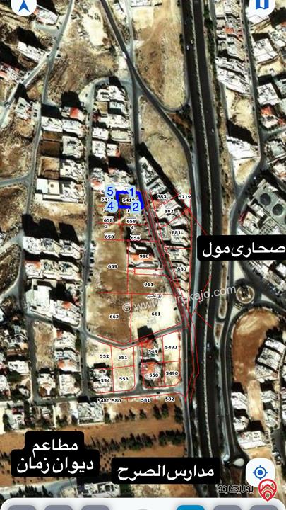 قطعة أرض مساحة 710م للبيع في عمان - ابو نصير