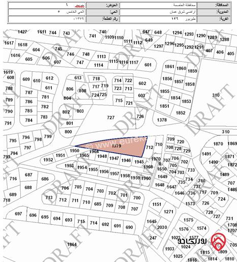 أرض مساحة 2205م للبيع في عمان - طبربور