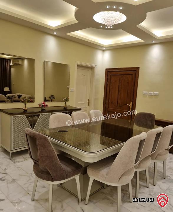 شقة أرضية مساحة 200م للايجار مفروشة في عمان - عبدون