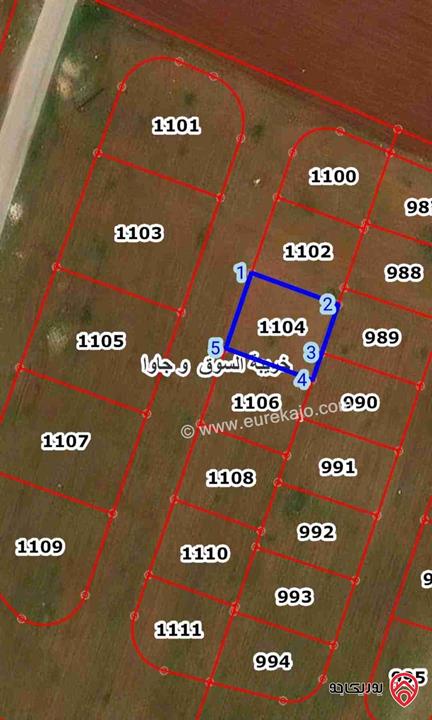 قطعة ارض مساحة 500م للبيع في عمان - جاوا الرفيسه الشرقية