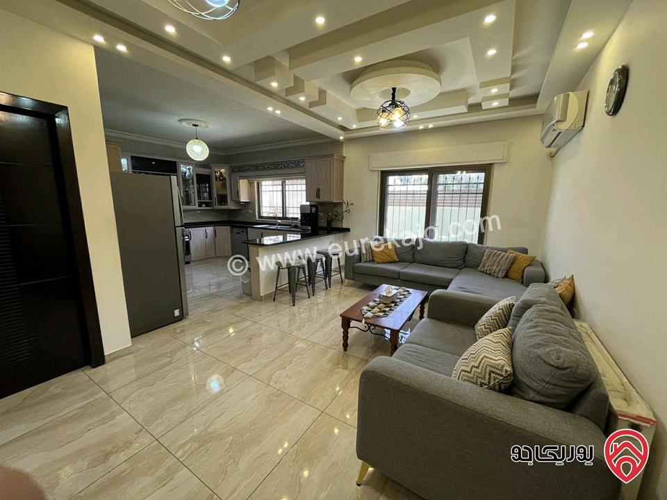 شقة شبه ارضية جديدة مساحة 180م داخلي و 200م خارجي للبيع في عمان - صويلح