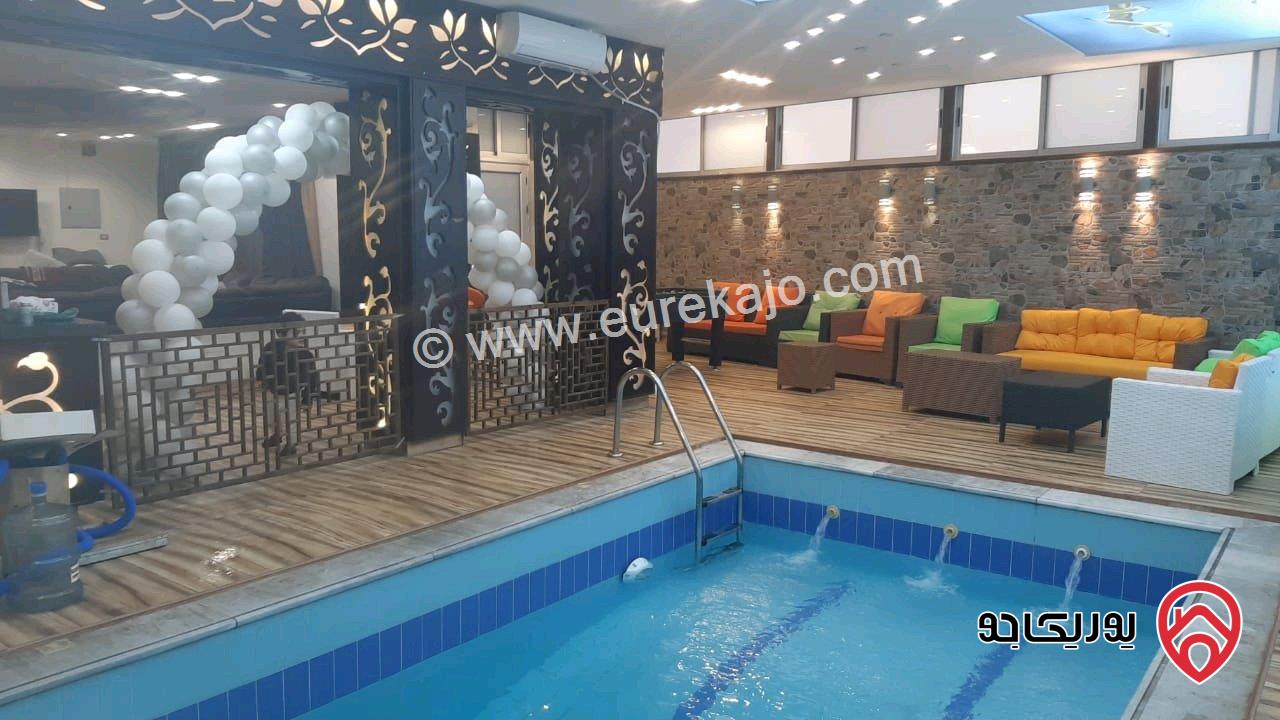 ڤيلا مفروشة بنظام فندقي مساحة 590م على أرض 800م للايجار اليومي والاسبوعي والشهري في عمان - دابوق
