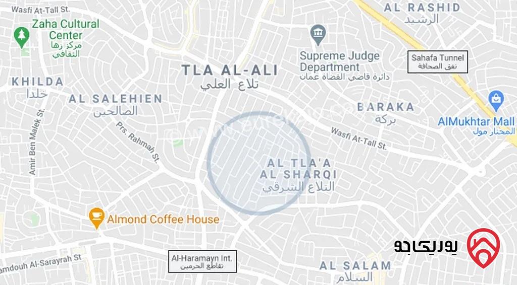 شقة مفروشة أرضية مساحة 360م مع حديقة 200م للايجار في عمان - الرابية