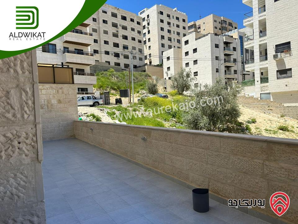 شقة شبه ارضي مفروشه للبيع في عمان - تلاع العلي المساحة الداخلية 81م والخارجية 33م موقع هادىء تشطيب حديث