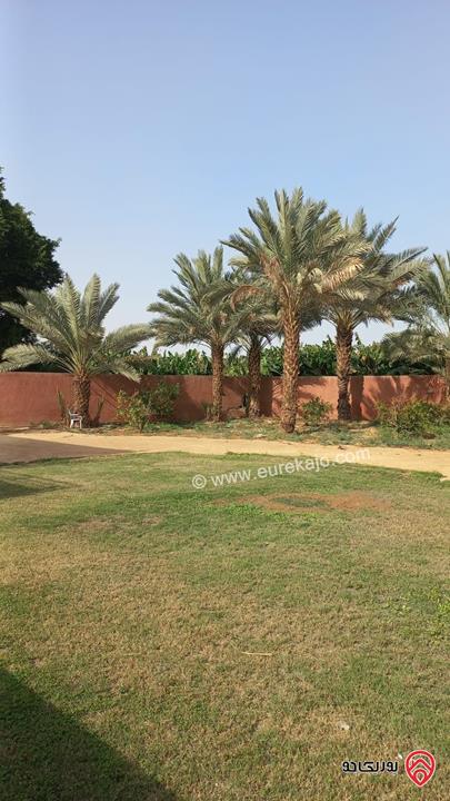 شاليه مساحة البناء 350م على أرض 4 دونم للبيع في منطقة غور نمرين – الشونة الجنوبية  