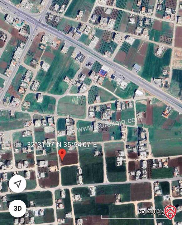 قطعة أرض على شارعين مساحة 774م للبيع في اربد - الصريح شارع البتراء 