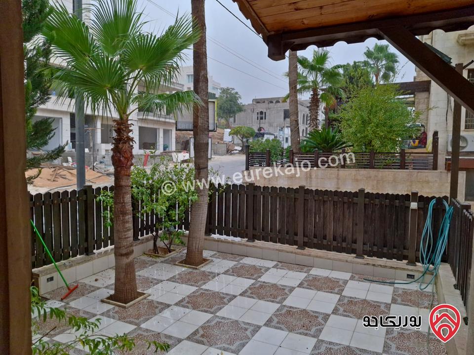 شقة أرضية مساحة 215م داخلي و 70م خارجي للبيع في عمان - عبدون