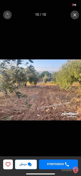 قطعة ارض مميزة مساحة 822م للبيع في السلط منطقة زي 