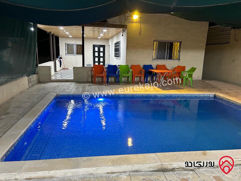 مزرعة وشاليه للايجار اليومي في الرصيفة مقابل القرية العالمية للحيوان