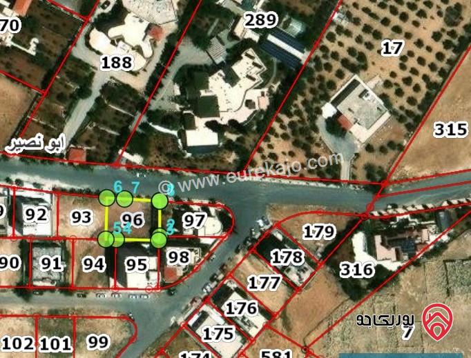 قطعة أرض سكنية مساحة 512م للبيع في عمان - أبو نصير 