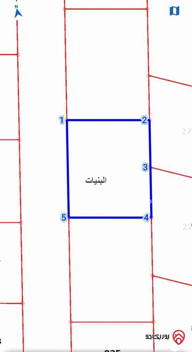 قطعة ارض مساحة 500م للبيع في عمان - البنيات موقع مميز جميع الخدمات متوفره 
