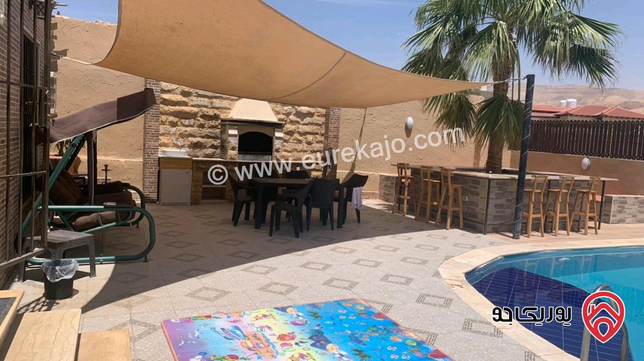 مزرعة مساحة البناء 100م على أرض 4 دونم و 952م للبيع في البحر الميت - الروضة