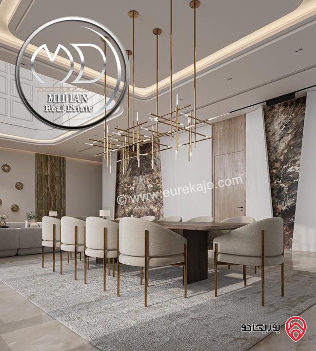 شقة ارضية جديدة للبيع في عمان - الكرسي مساحة 400م مع تراسات تشطيبات ديكورات عصرية فاخرة إطلالة بانورامية موقع مميز