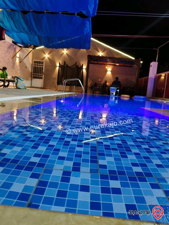 مزرعة وشاليه نسمة نيسان للايجار في عجلون منطقة كفرنجة 