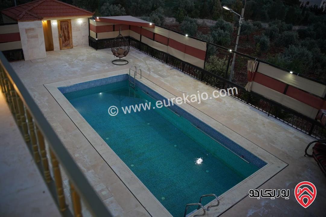 مزرعة مساحة الأرض 4092م والبناء 180م للبيع في جرش