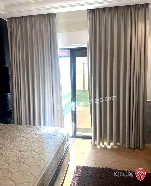 شقة ارضية مساحة 200م داخلي و 150م خارجي للايجار المفروش مع حديقة ومدخل خاص في عمان - جبل عمان 