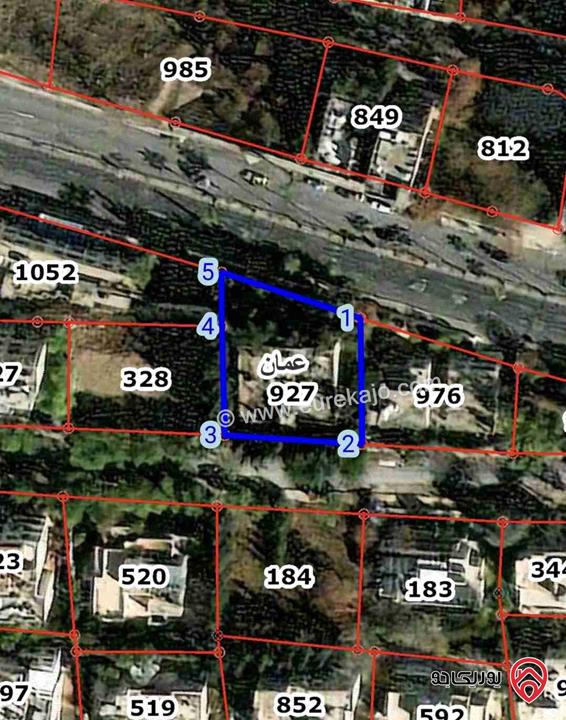 قطعة أرض مساحة 1053م للبيع في عمان - جبل عمان، تصلح سكني أو مكاتب