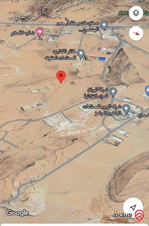 قطعة ارض صناعات خفيفة مساحة 5400م للبيع في عمان - منطقة أحد