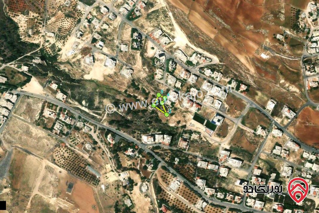 قطعة أرض مساحة 1 دونم و 251م للبيع من أراضي غرب عمان - البحاث - حوض المشبك