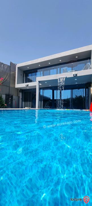 شاليه مميز مساحة 190م على أرض 288م للبيع بمواصفات مميزة في البحر الميت - جوفة الكفرين