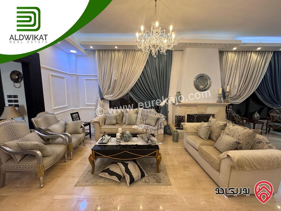 فيلا مستقلة للبيع في عمان - دابوق/ الفردوس مساحة البناء 940م ومساحة الارض 850م ومساحة الحديقة 400م والترس 50م