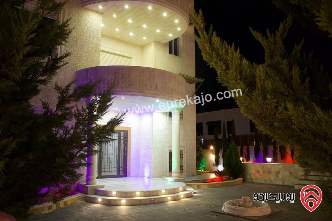 مزرعة مع فيلا مساحة الأرض 3.651 دونم والبناء 450م للبيع من أراضي شمال عمان - الكمشه