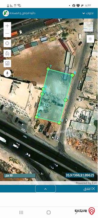 قطعة أرض صناعية مساحة 1044م للبيع في عمان - أبو علندا