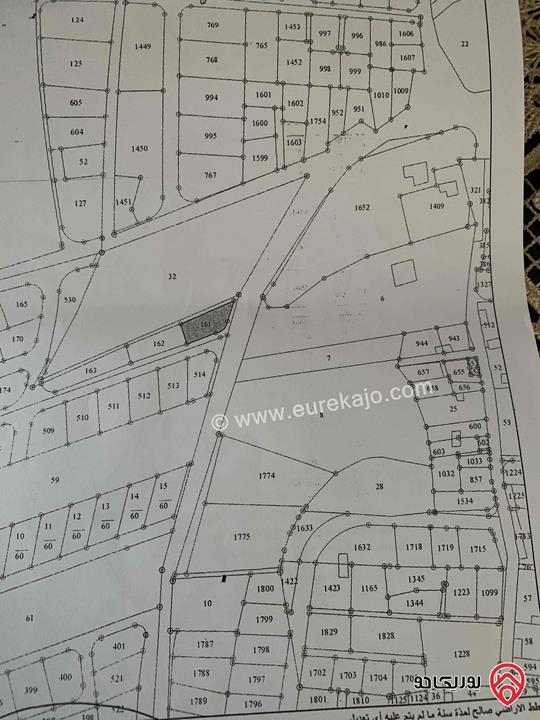 قطعة أرض على شارعين مساحة 751م للبيع في اربد - الحصن